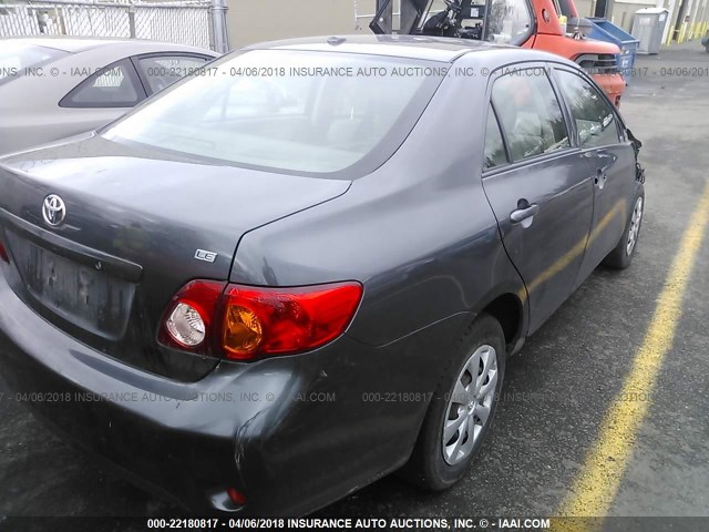 JTDBL40E79J044443 - 2009 TOYOTA COROLLA LE/XLE GRAY photo 4