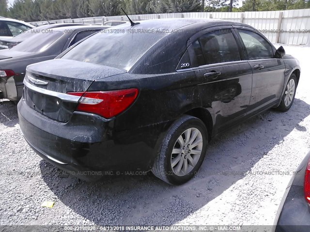 1C3CCBBB9DN512674 - 2013 CHRYSLER 200 TOURING BLACK photo 4