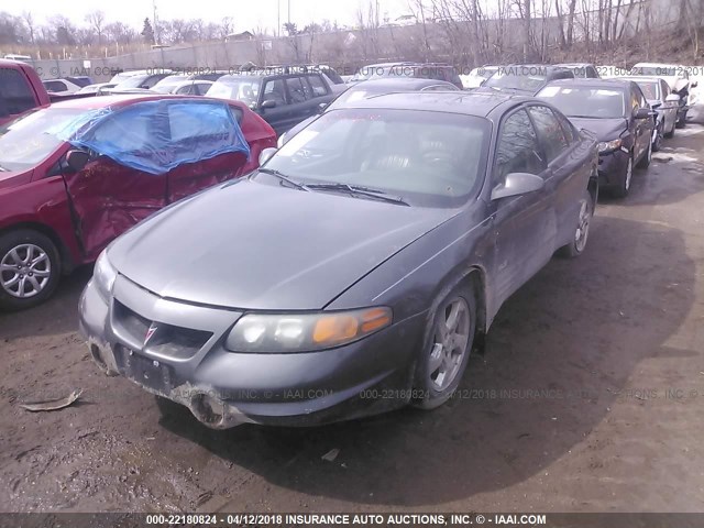 1G2HY54K124145116 - 2002 PONTIAC BONNEVILLE SLE GRAY photo 2