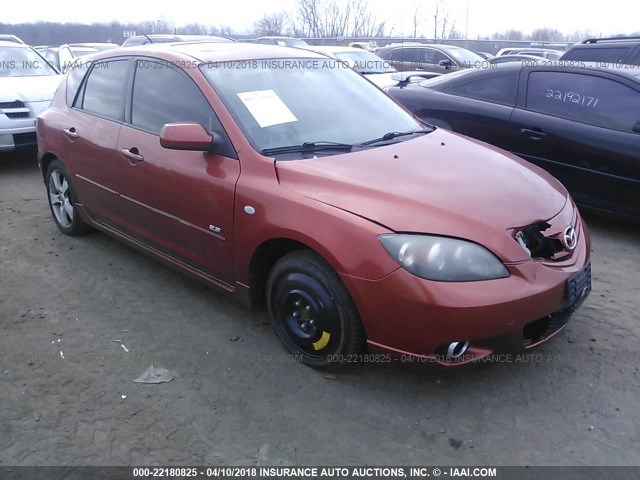 JM1BK343251306840 - 2005 MAZDA 3 HATCHBACK ORANGE photo 1