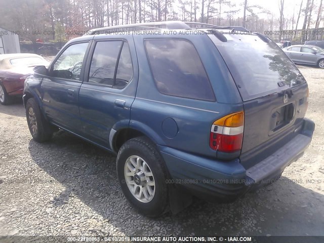 4S6CK58W614410201 - 2001 HONDA PASSPORT EX/LX 蓝色 照片 3