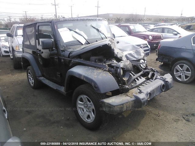 1J4AA2D16BL577188 - 2011 JEEP WRANGLER SPORT BLACK photo 1