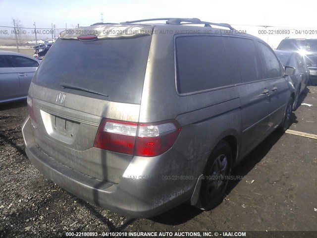 5FNRL38677B418057 - 2007 HONDA ODYSSEY EXL GRAY photo 4