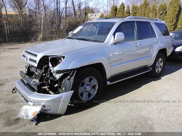 JTEBT17R830005554 - 2003 TOYOTA 4RUNNER LIMITED SILVER photo 2