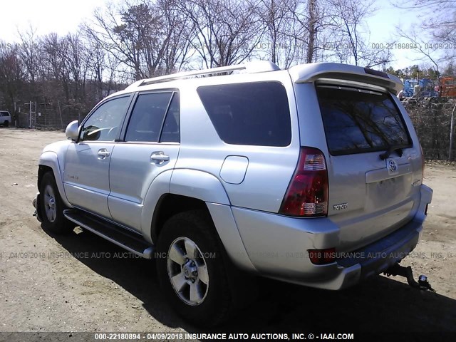 JTEBT17R830005554 - 2003 TOYOTA 4RUNNER LIMITED SILVER photo 3