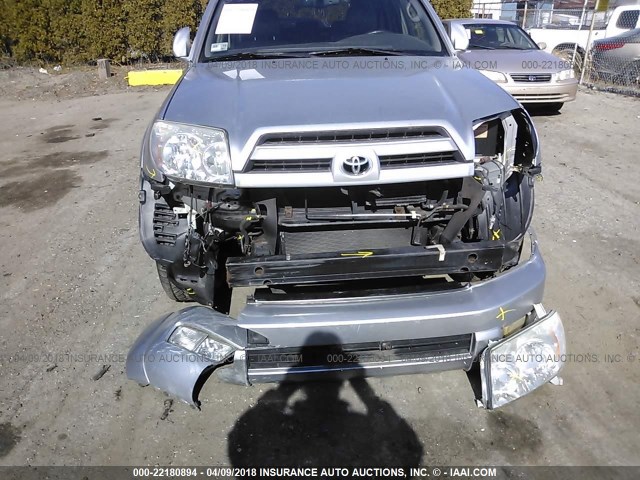 JTEBT17R830005554 - 2003 TOYOTA 4RUNNER LIMITED SILVER photo 6