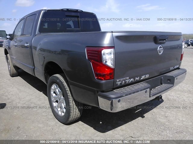 1N6BA1F41GN500121 - 2016 NISSAN TITAN XD SL/PRO-4X/PLAT RESERVE GRAY photo 3