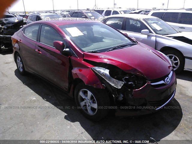 5NPDH4AE4EH541364 - 2014 HYUNDAI ELANTRA SE/SPORT/LIMITED MAROON photo 1