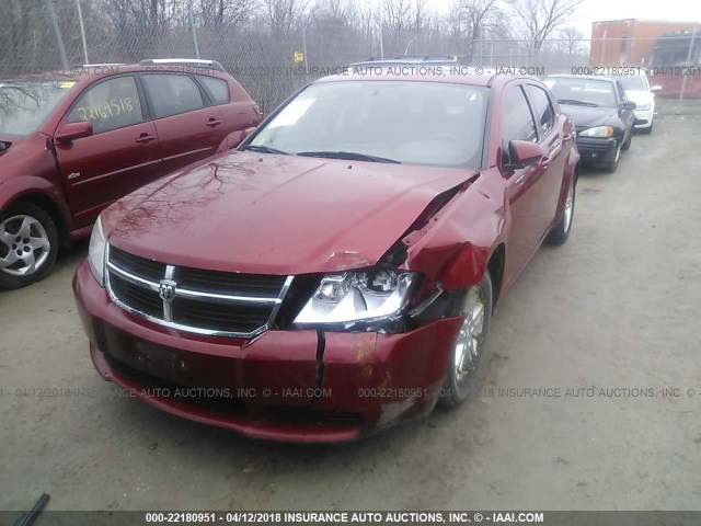 1B3CC1FB1AN194210 - 2010 DODGE AVENGER EXPRESS RED photo 2