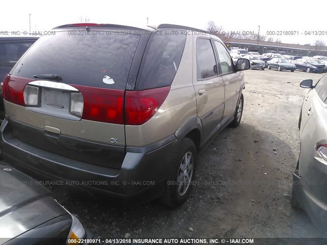 3G5DA03E92S544151 - 2002 BUICK RENDEZVOUS CX GOLD photo 4