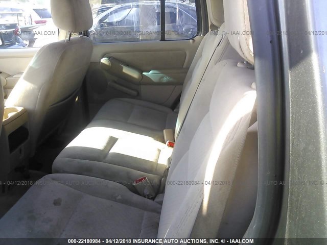 1FMEU62E76UA31426 - 2006 FORD EXPLORER XLS BROWN photo 8