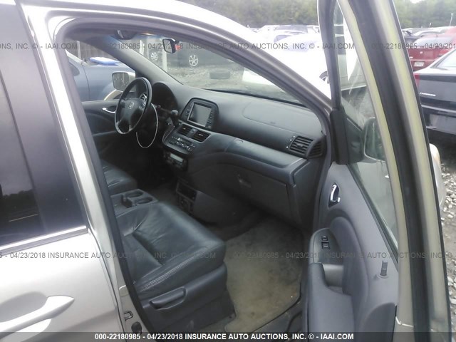 5FNRL38706B461520 - 2006 HONDA ODYSSEY EXL SILVER photo 5