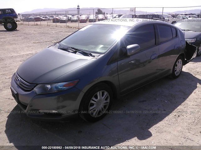 JHMZE2H52AS041335 - 2010 HONDA INSIGHT LX GRAY photo 2