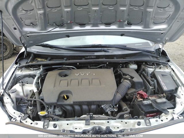JTDBL40EX99044860 - 2009 TOYOTA COROLLA LE/XLE SILVER photo 10