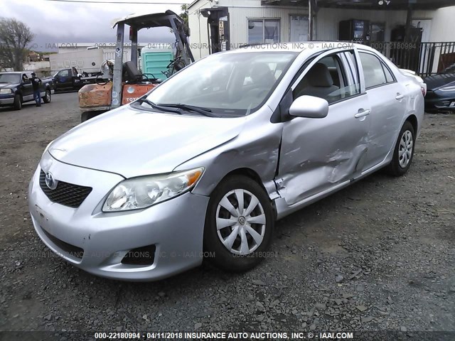 JTDBL40EX99044860 - 2009 TOYOTA COROLLA LE/XLE SILVER photo 2
