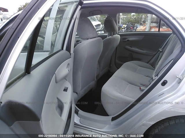 JTDBL40EX99044860 - 2009 TOYOTA COROLLA LE/XLE SILVER photo 8