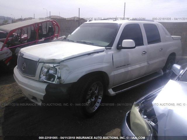 3GYEK62N35G159720 - 2005 CADILLAC ESCALADE EXT WHITE photo 2