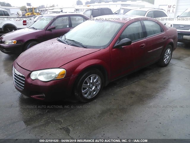 1C3EL66R26N147250 - 2006 CHRYSLER SEBRING LIMITED RED photo 2