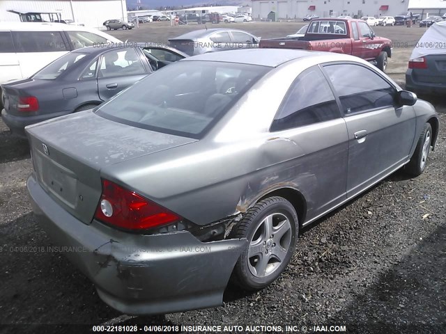 1HGEM22934L053945 - 2004 HONDA CIVIC EX SILVER photo 4