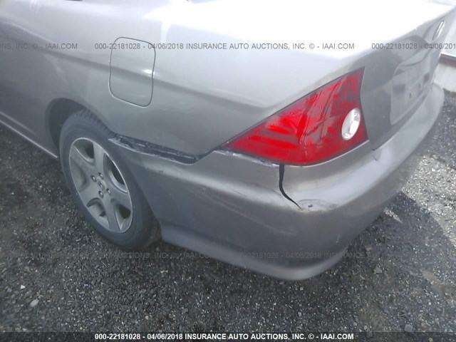 1HGEM22934L053945 - 2004 HONDA CIVIC EX SILVER photo 6