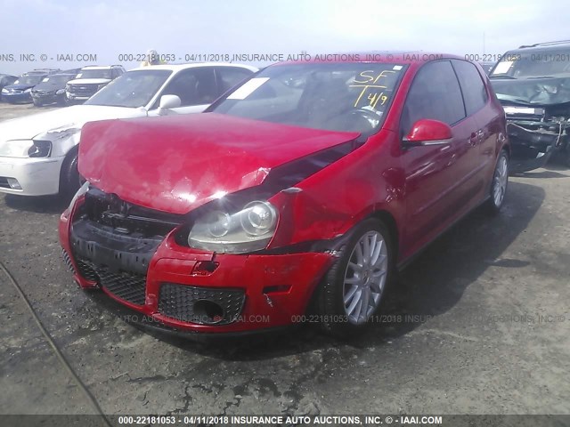 WVWEV71K77W097592 - 2007 VOLKSWAGEN NEW GTI RED photo 2