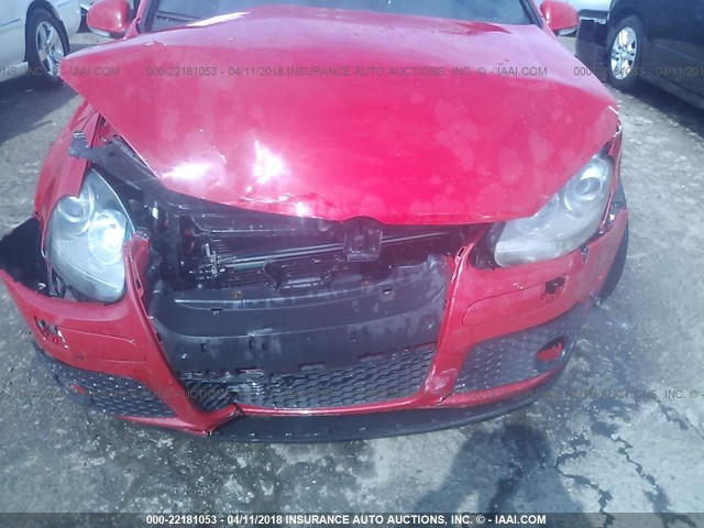 WVWEV71K77W097592 - 2007 VOLKSWAGEN NEW GTI RED photo 6