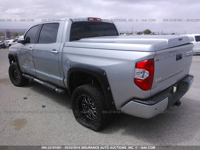 5TFAW5F19EX343176 - 2014 TOYOTA TUNDRA CREWMAX PLATINUM 银色 照片 3