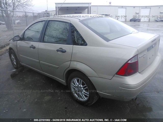 1FAFP34N37W127982 - 2007 FORD FOCUS ZX4/S/SE/SES TAN photo 3