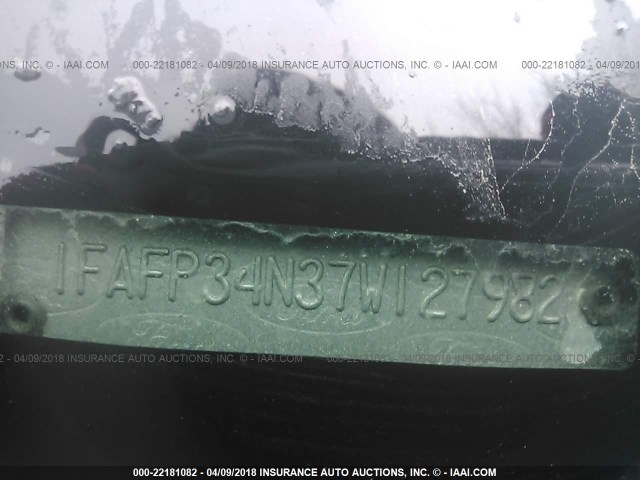 1FAFP34N37W127982 - 2007 FORD FOCUS ZX4/S/SE/SES 棕色 照片 9