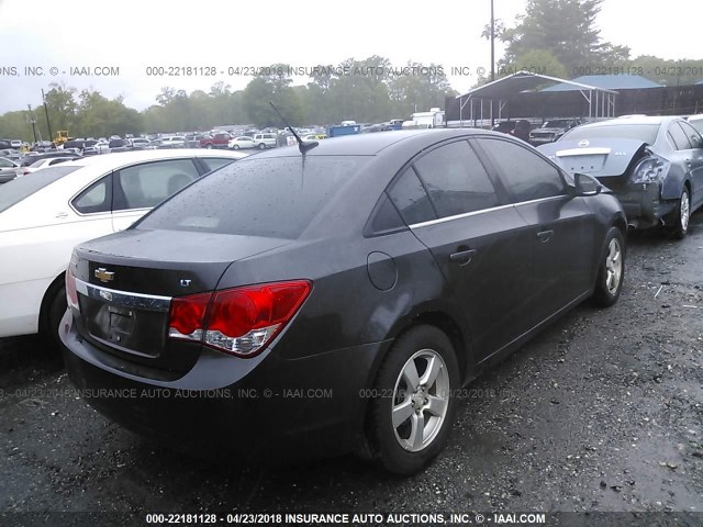 1G1PE5SB7E7303179 - 2014 CHEVROLET CRUZE LT GRAY photo 4