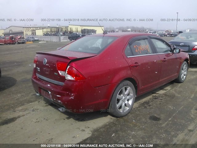 3MEHM0JG4AR651649 - 2010 MERCURY MILAN PREMIER RED photo 4