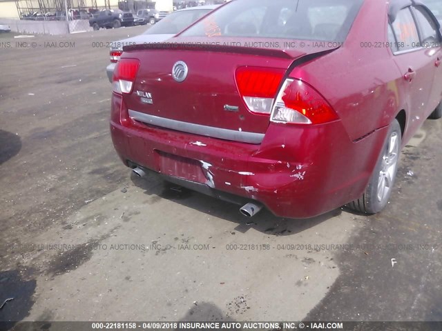 3MEHM0JG4AR651649 - 2010 MERCURY MILAN PREMIER RED photo 6