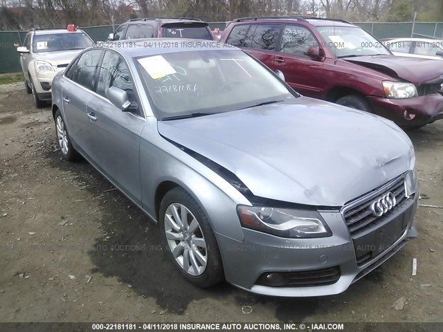 WAUEFAFL3BN045593 - 2011 AUDI A4 PREMIUM PLUS GRAY photo 1