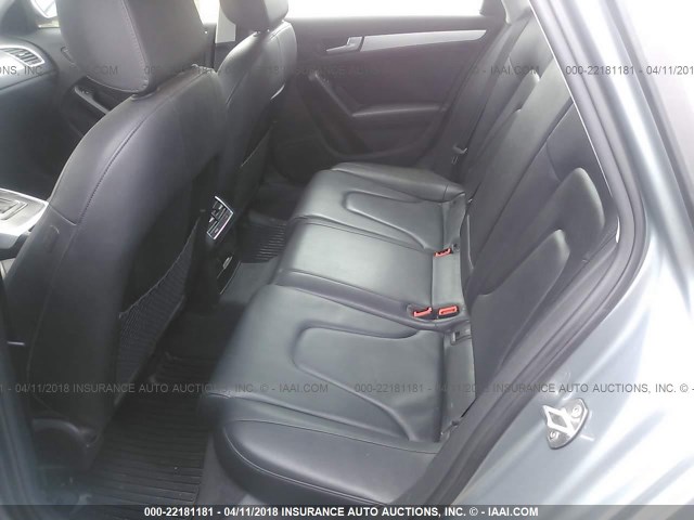 WAUEFAFL3BN045593 - 2011 AUDI A4 PREMIUM PLUS GRAY photo 8