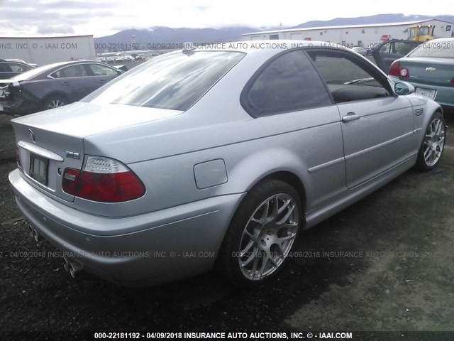 WBSBL93455PN60087 - 2005 BMW M3 SILVER photo 4