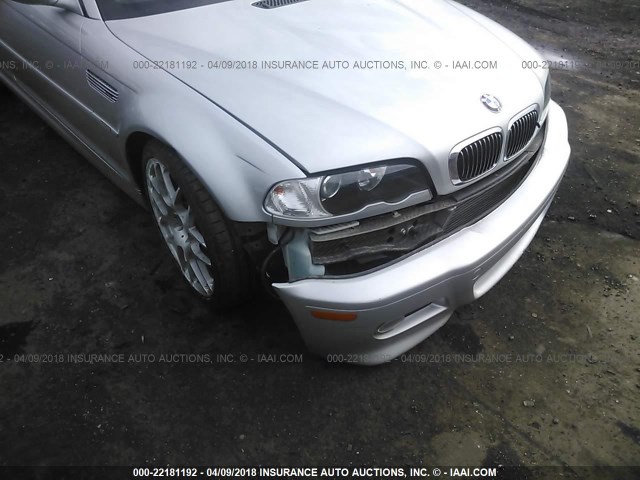 WBSBL93455PN60087 - 2005 BMW M3 SILVER photo 6