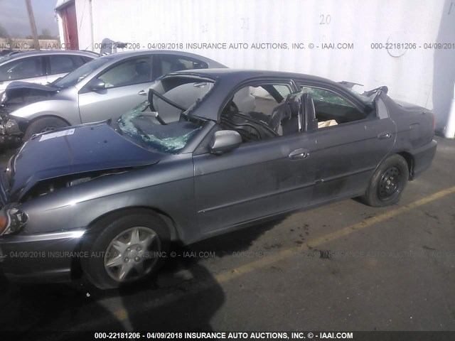 KNAFB121735288118 - 2003 KIA SPECTRA LS GRAY photo 2