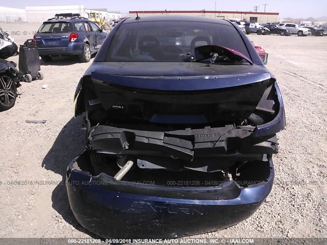 1G8AJ58F97Z167769 - 2007 SATURN ION LEVEL 2 Mavi foto 6