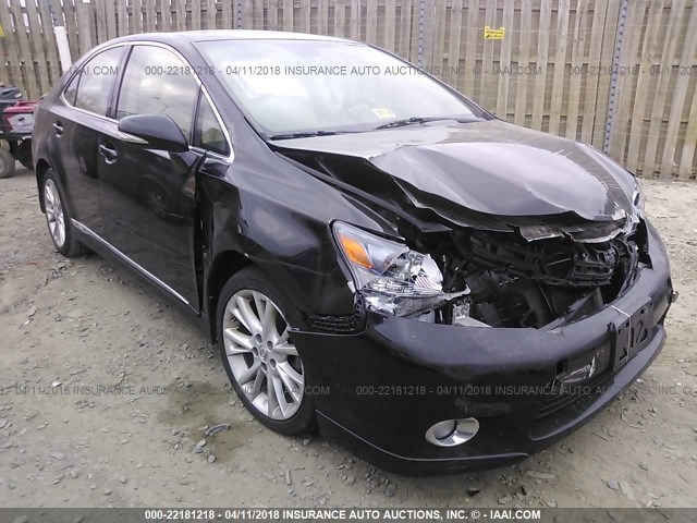 JTHBB1BA7A2016361 - 2010 LEXUS HS 250H BLACK photo 1