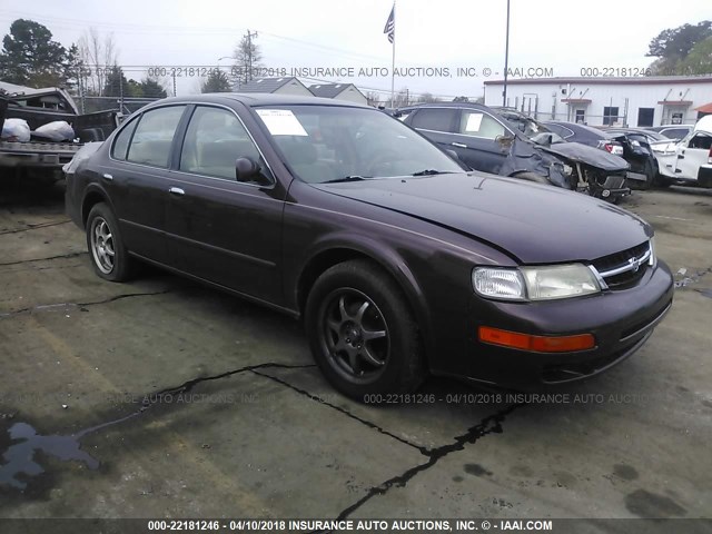 JN1CA21D7WT612908 - 1998 NISSAN MAXIMA GLE/GXE/SE BURGUNDY photo 1