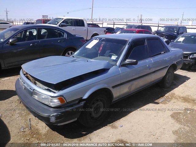 4T1SV21E2MU380582 - 1991 TOYOTA CAMRY DLX Light Blue photo 2