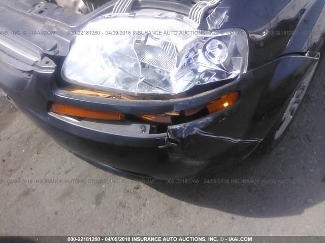 KL1TD66628B155561 - 2008 CHEVROLET AVEO LS BLACK photo 6