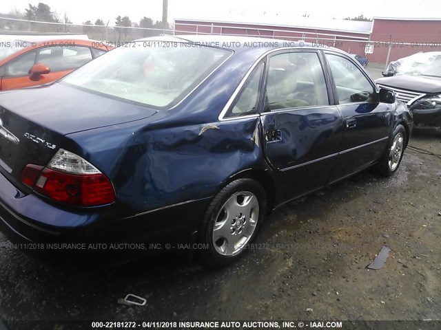 4T1BF28B93U333864 - 2003 TOYOTA AVALON XL/XLS BLUE photo 4