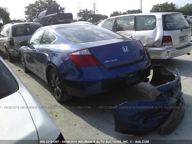 1HGCS12388A007984 - 2008 HONDA Accord LX-S Dark Blue photo 3