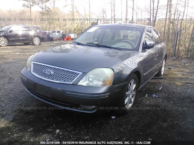 1FAFP25195G164726 - 2005 FORD FIVE HUNDRED LIMITED GRAY photo 2