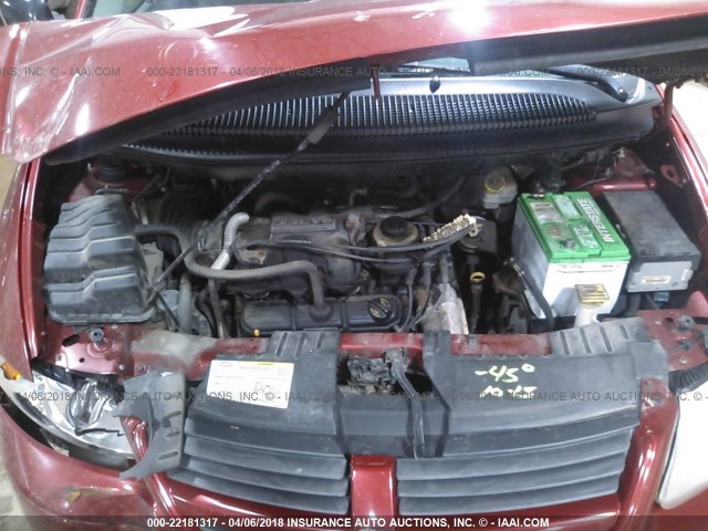 1D4GP24R46B716043 - 2006 DODGE GRAND CARAVAN SE RED photo 10