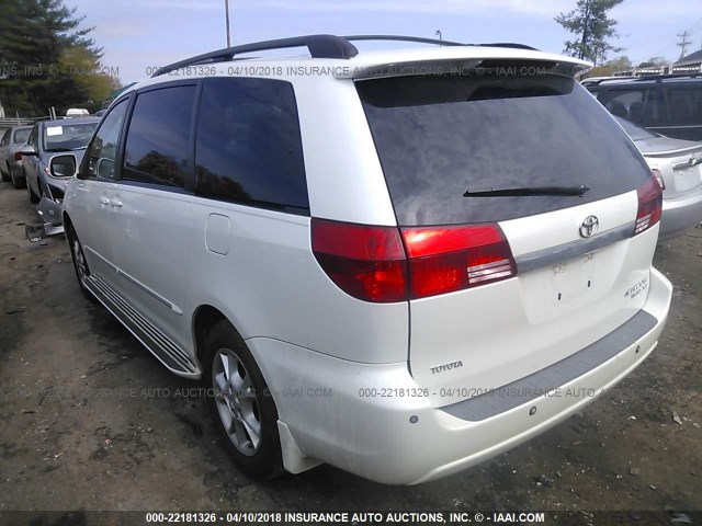 5TDBA22C24S022349 - 2004 TOYOTA SIENNA XLE/XLE LIMITED WHITE photo 3