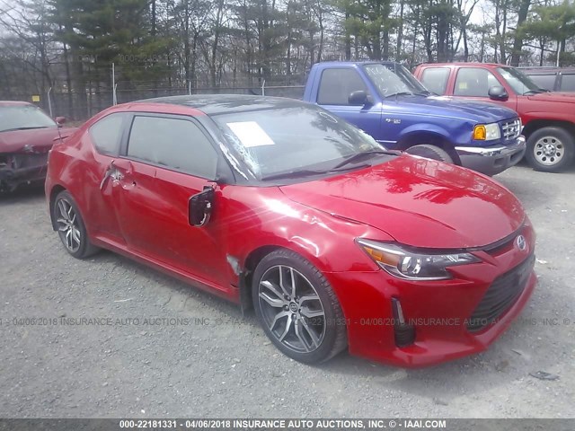 JTKJF5C75E3087692 - 2014 TOYOTA SCION TC 红色 照片 1
