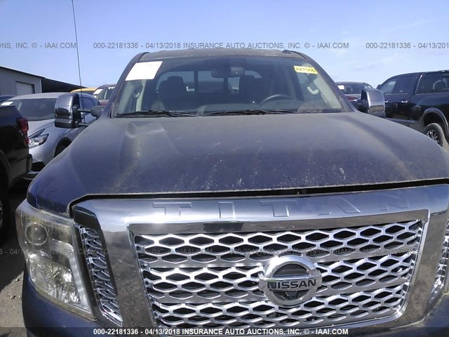 1N6BA1F47GN500012 - 2016 NISSAN TITAN XD SL/PRO-4X/PLAT RESERVE BLUE photo 6