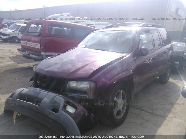 1GNET16S346179821 - 2004 CHEVROLET TRAILBLAZER EXT LS/EXT LT RED photo 2